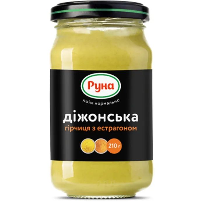 Соус Руна Горчица Дижонская с эстрагоном 210 г (4820267040146)