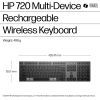 Клавиатура HP 720 Multi-Device Rechargeable Wireless/Bluetooth UA Black (9T5B1AA) изображение 6