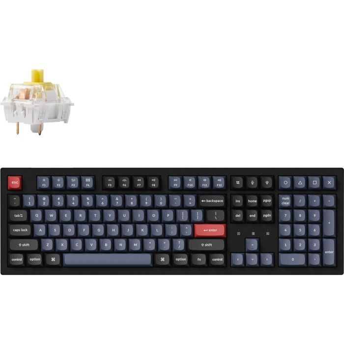 Клавиатура Keychron K10 PRO K pro Red Hot-Swap Wireless/Bluetooth/USB-А UA Black (K10P-H1-UA)