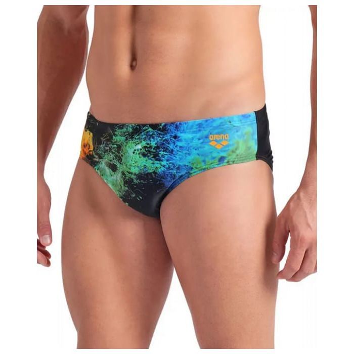 Плавки Arena Vibrant Swim Briefs 008940-550 чорний 80 (3468337526964) изображение 3