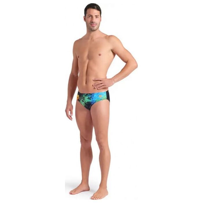 Плавки Arena Vibrant Swim Briefs 008940-550 чорний 80 (3468337526964) изображение 5