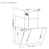 Вытяжка кухонная Pyramida NVX 60 (800) B BL изображение 6