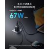 Зарядное устройство Anker GaNPrime 67W 2xUSB-C PD + 1xUSB-A Black (A2669313) изображение 2