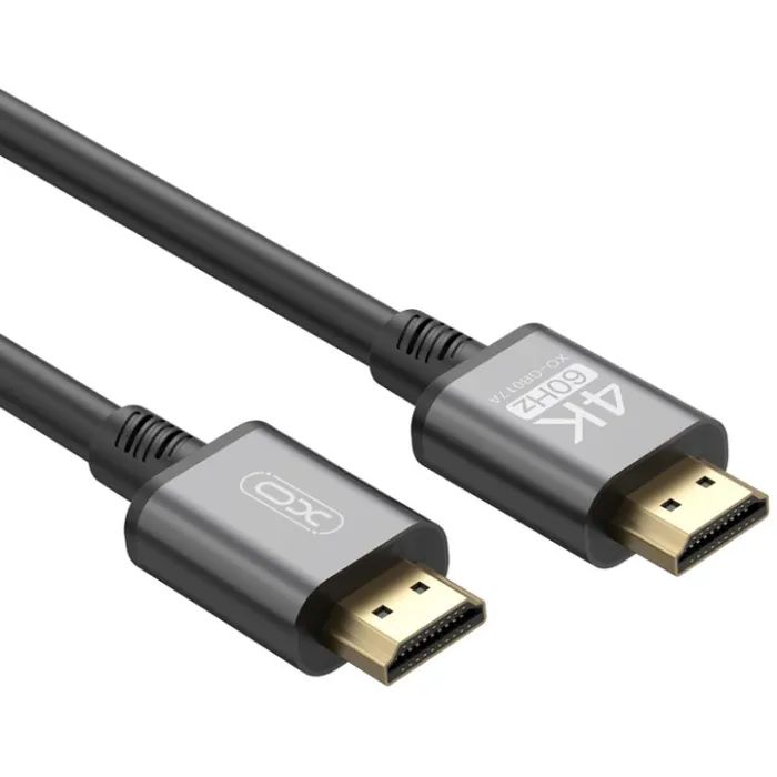 Кабель мультимедийный HDMI to HDMI 3.0m v2.0 black XO (GB017A-HDMI.tranish) изображение 2