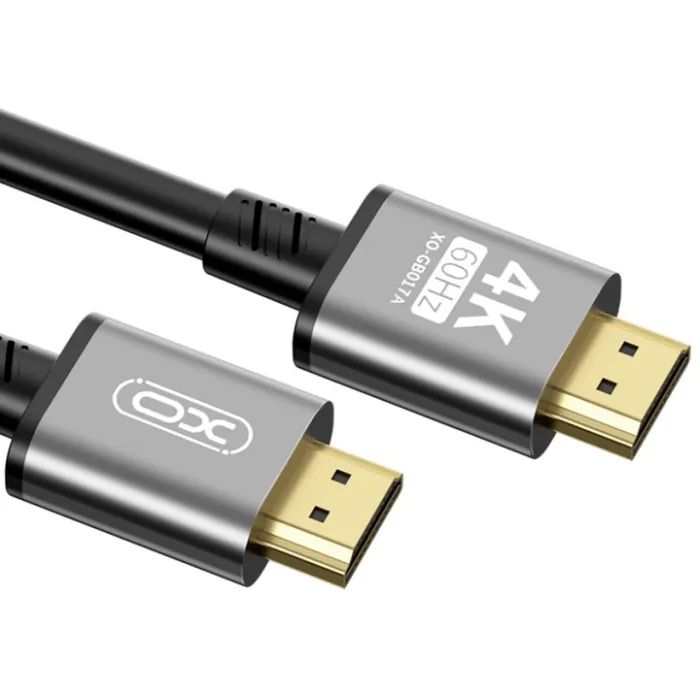 Кабель мультимедийный HDMI to HDMI 3.0m v2.0 black XO (GB017A-HDMI.tranish) изображение 3