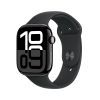 Смарт-часы Apple Watch Series 10 GPS + Cellular 42mm Jet Black Aluminium Case with Black Sport Band - M/L (MWX73QH/A)