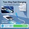 Батарея універсальна Vention 10000mAh 22.5W 3A PD, Built-in USB-C+Lightning Cables, White (FHOW0) зображення 9