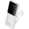 Батарея універсальна Vention 10000mAh 22.5W 3A PD, Built-in USB-C+Lightning Cables, White (FHOW0)