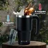 Термокружка Kite з ручкою 600 мл чорна (K24-1207-1) изображение 9