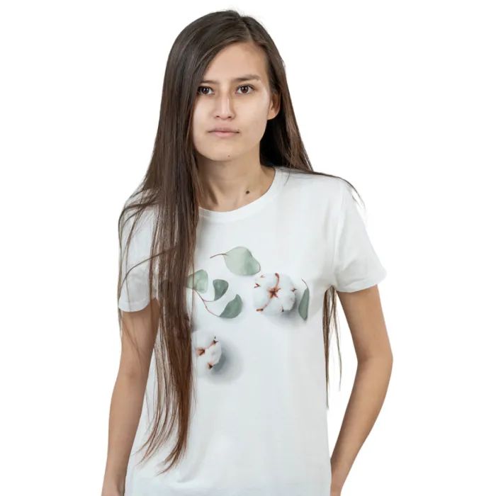 Футболка Sol's Pioneer Women Cotton Flowers білий XL (03579102/115XL)