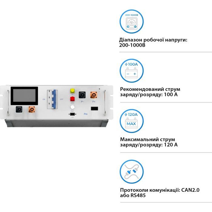 BMS контроллер Deye BMS BOS-G-PDU-2 (BOS-G-PDU-2) изображение 2