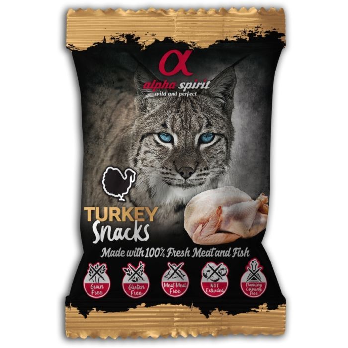 Лакомство для котов Alpha Spirit Turkey Snacks 50 г (8436586310073)