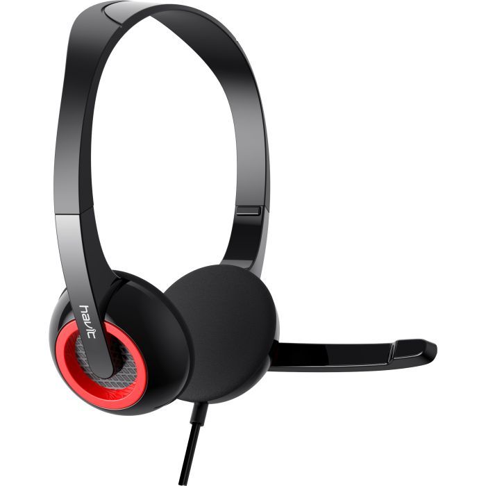 Наушники Havit HV-H202D Black/Red (6939119033705) изображение 4