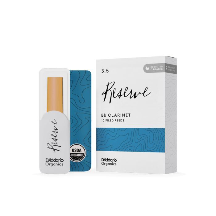 Трость для кларнета D'Addario Organic Reserve Bb Clarinet #3.5 - 10 Pack (ODCR1035) изображение 2