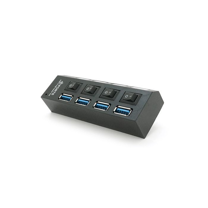 Концентратор Voltronic USB 3.0 to 4xUSB with switches (YT-3H4S/1TB)