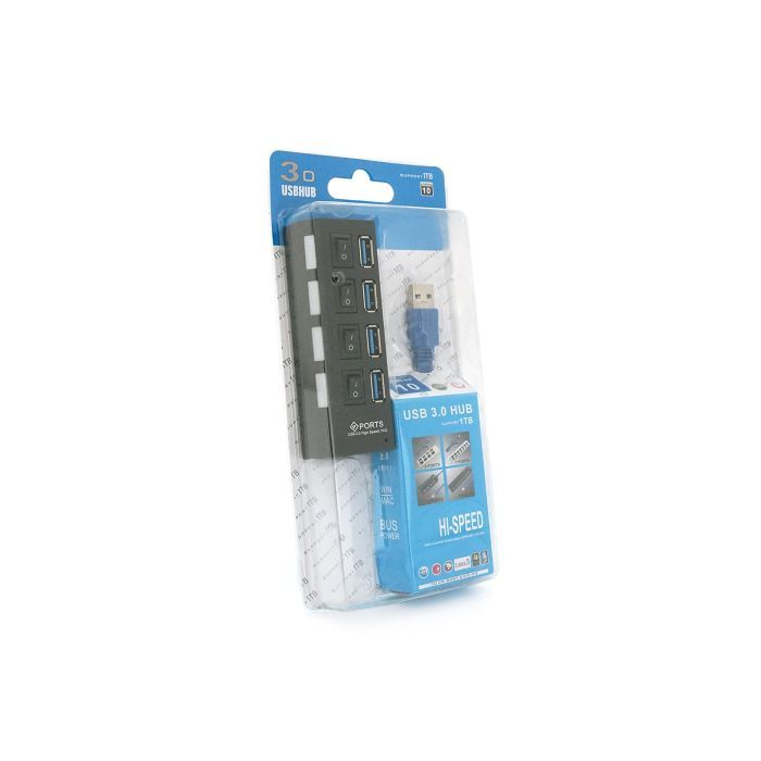 Концентратор Voltronic USB 3.0 to 4xUSB with switches (YT-3H4S/1TB) зображення 2