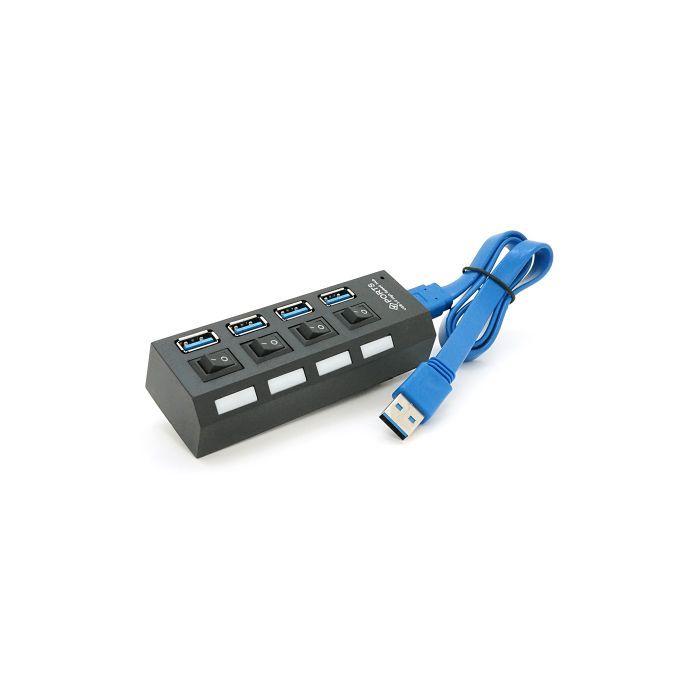 Концентратор Voltronic USB 3.0 to 4xUSB with switches (YT-3H4S/1TB) зображення 4