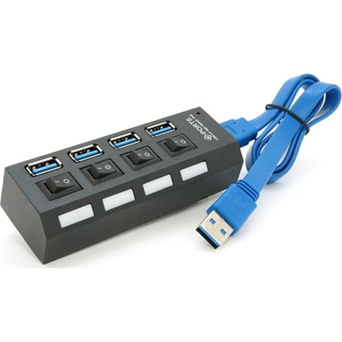 Концентратор Voltronic USB 3.0 to 4xUSB with switches (YT-3H4S/1TB) изображение 4