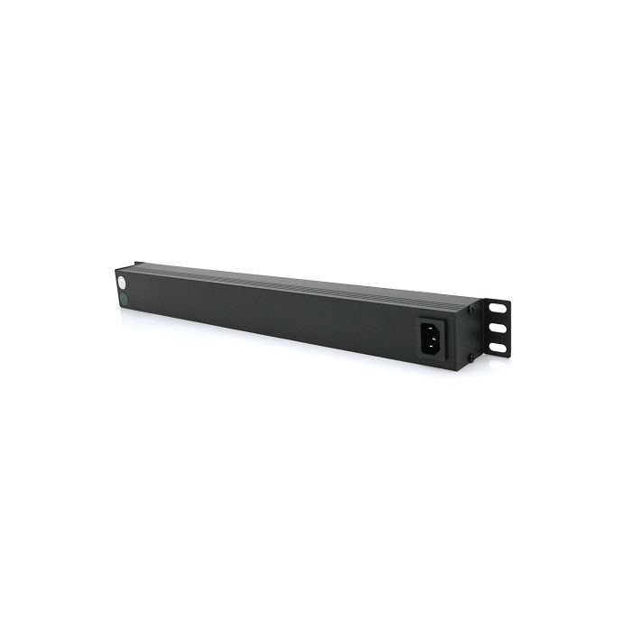 Силовой блок 19" 9 розеток С13, без кабеля, выключатель, металл. корпус Voltronic (PPX9PDUGR) изображение 2