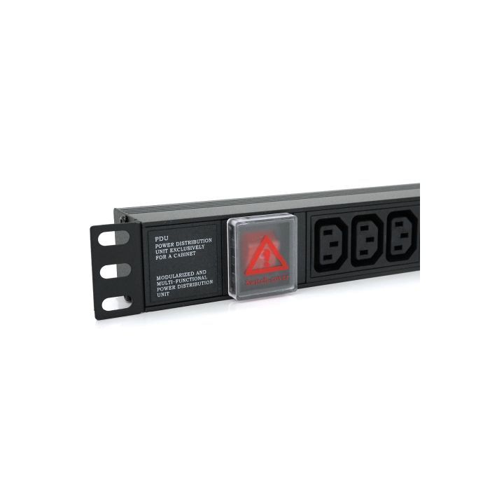 Силовой блок 19" 9 розеток С13, без кабеля, выключатель, металл. корпус Voltronic (PPX9PDUGR) изображение 3