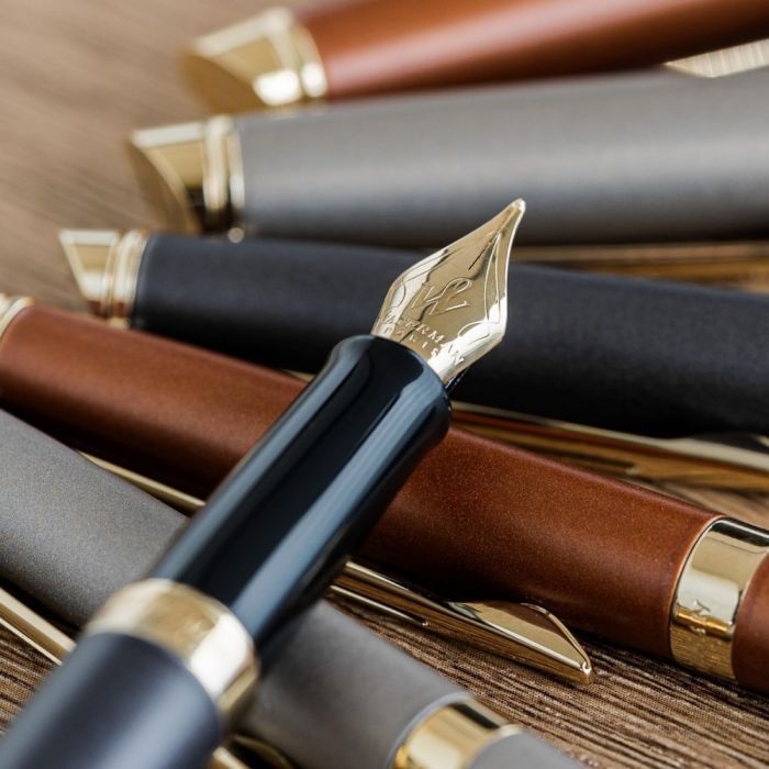 Ручка пір'яна Waterman HEMISPHERE Metallic Lava Black GT  FP F (12 090) зображення 7