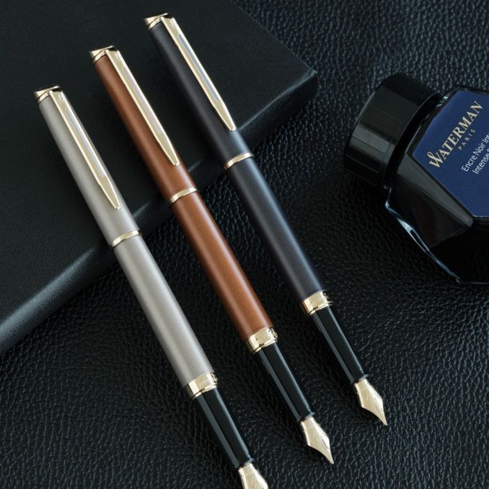 Ручка пір'яна Waterman HEMISPHERE Metallic Lava Black GT  FP F (12 090) зображення 9