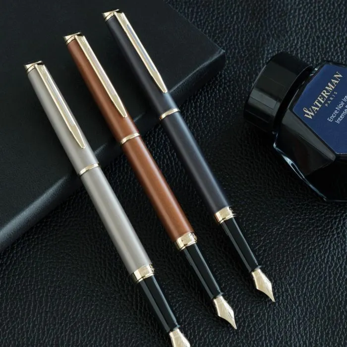 Ручка пір'яна Waterman HEMISPHERE Metallic Lava Black GT  FP F (12 090) зображення 9