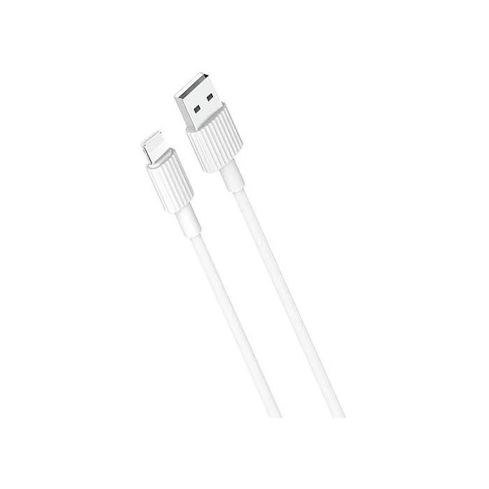 Дата кабель USB 2.0 AM to Lightning 1.0m 2.4A white XO (NB156-L-1-WH)