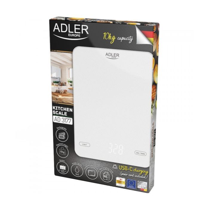 Ваги кухонні Adler AD 3177 white зображення 5