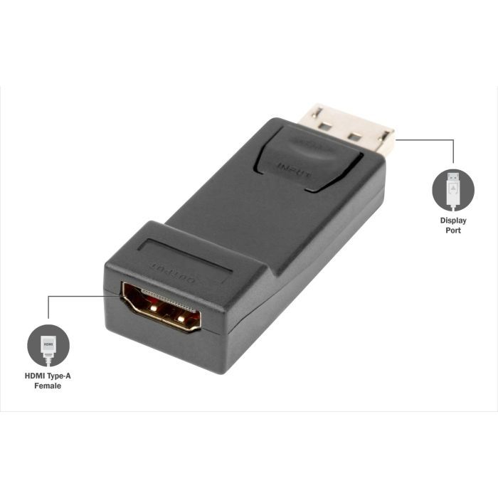 Переходник DisplayPort M to HDMI F V1.1 Full HD Digitus (AK-340602-000-S) изображение 6