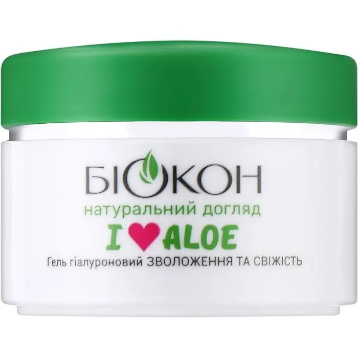 Гель для лица Біокон I Love Aloe Гиалуроновый Увлажнение и свежесть 50 мл (4823110302262) изображение 2