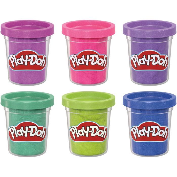 Набір для творчості Hasbro Play-Doh Sparkle collection 6 баночок (F9932) зображення 2