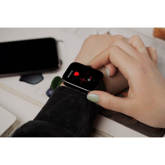 Смарт-часы 2E Alpha SQ Music Edition 46mm Black-Green + ремінець сірий (2E-CWW40BKGN-WS) изображение 10