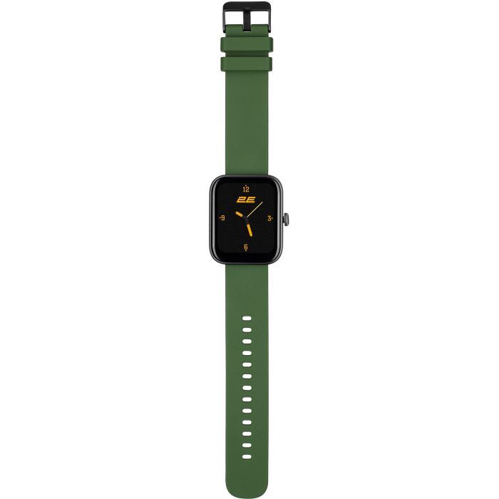 Смарт-часы 2E Alpha SQ Music Edition 46mm Black-Green + ремінець сірий (2E-CWW40BKGN-WS) изображение 7