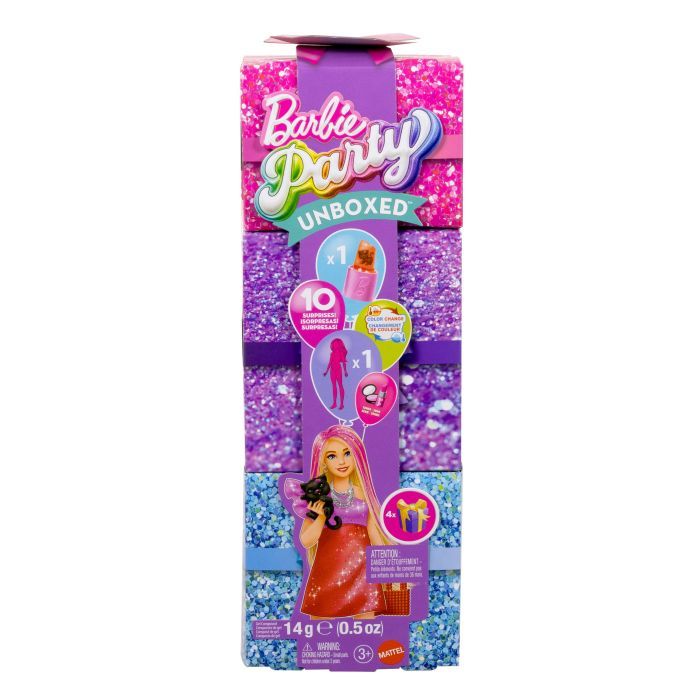 Кукла Barbie Party unboxed в розово-красных тонах (JFY68)