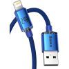 Дата кабель USB 2.0 AM to Lightning 1.2m 2.4A blue Baseus (CAJY000003) зображення 2