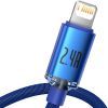 Дата кабель USB 2.0 AM to Lightning 1.2m 2.4A blue Baseus (CAJY000003) зображення 3