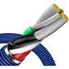 Дата кабель USB 2.0 AM to Lightning 1.2m 2.4A blue Baseus (CAJY000003) зображення 4