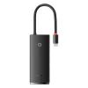Концентратор Baseus USB-C 6-in-1 HDMI + 2xUSB 3.0 + USB-C + SD/TF black (WKQX050001) зображення 2