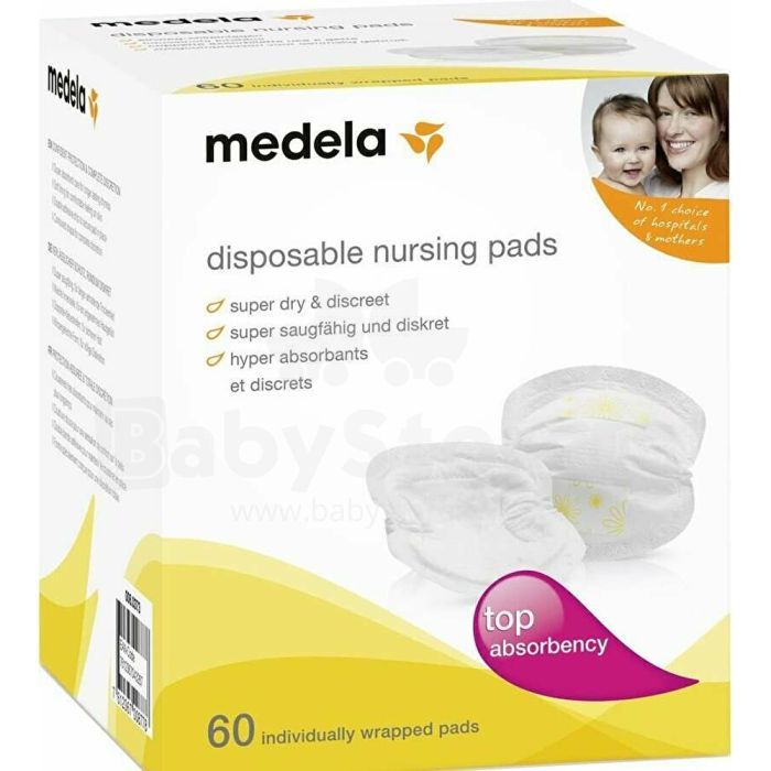 Вкладыш для бюстгальтера Medela Одноразові прокладки (Disposable Nursing Pads), 60шт. (008.0323) изображение 2
