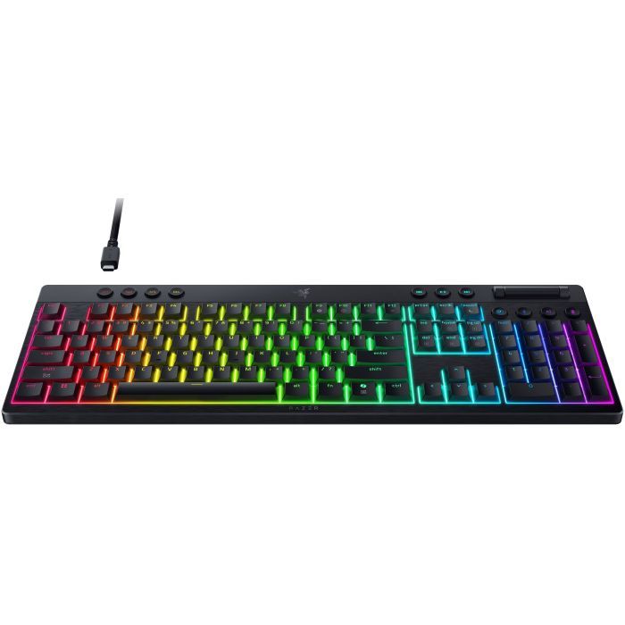 Клавиатура Razer BlackWidow V4 Low-Profile Wireless/Bluetooth/USB Green switch UA Black (RZ03-05270100-R3M1) изображение 2