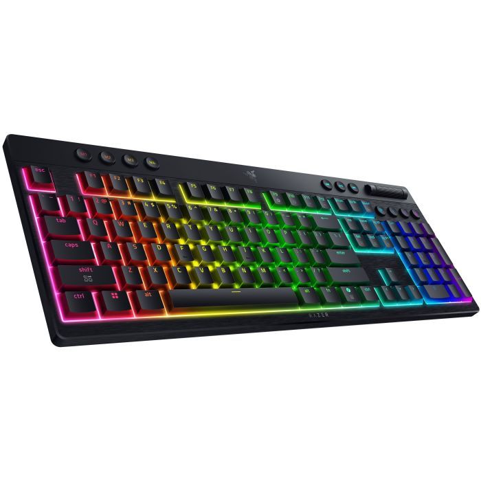 Клавиатура Razer BlackWidow V4 Low-Profile Wireless/Bluetooth/USB Green switch UA Black (RZ03-05270100-R3M1) изображение 3
