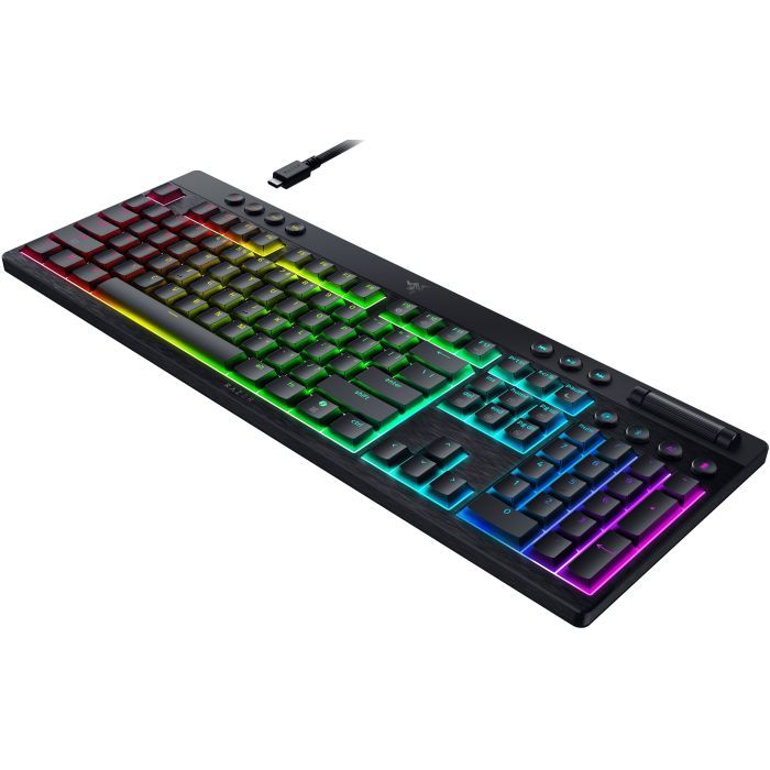 Клавиатура Razer BlackWidow V4 Low-Profile Wireless/Bluetooth/USB Green switch UA Black (RZ03-05270100-R3M1) изображение 5