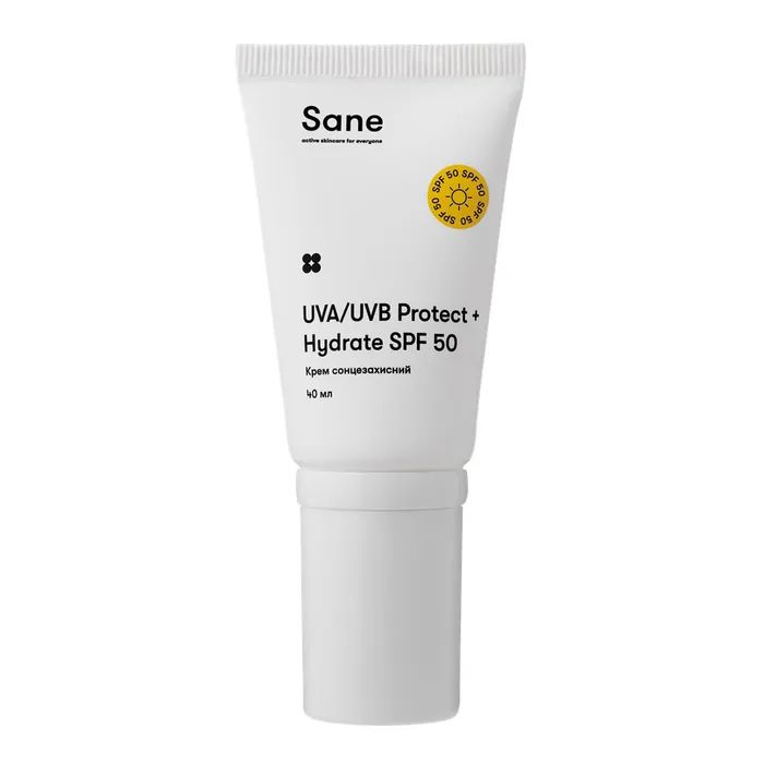 Средство от загара Sane Крем для лица солнцезащитный SPF 50 40 мл (4820266831837)