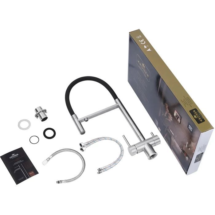 Змішувач Kroner Klassisch-ESG03815BLK (CV027933) зображення 9