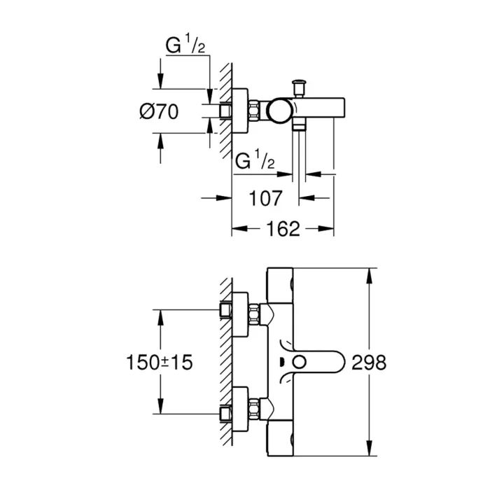 Смеситель Grohe QuickFix Precision Get (34774000) изображение 2