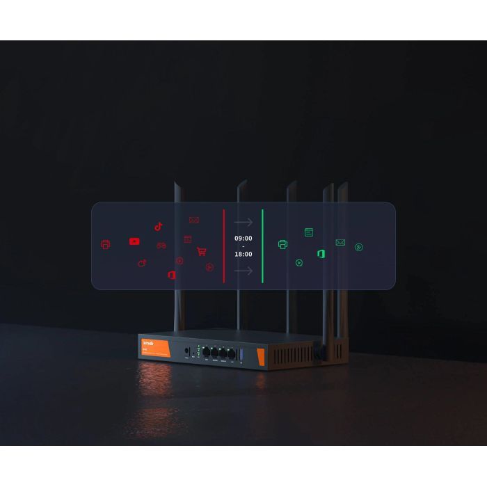 Маршрутизатор Tenda Маршрутизатор TENDA W30E Hotspot AX3000 4xGE (1xGE WAN, 2xGE LAN/WAN, 1xGE LAN) (W30E) зображення 8