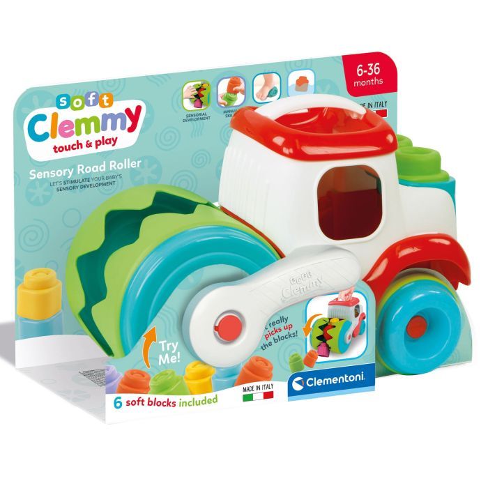 Развивающая игрушка Clementoni Sensory Road Roller, серия Soft Clemmy (17495) изображение 2