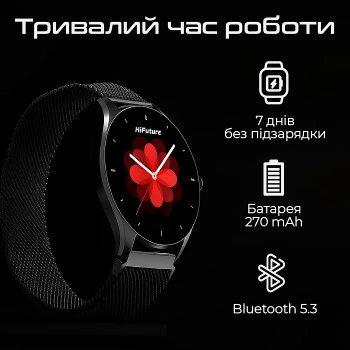 Смарт-годинник HiFuture aura 2 rose gold (aura2.rosegold) зображення 5
