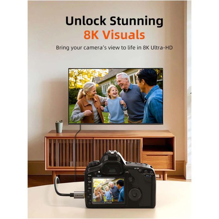 Кабель мультимедийный HDMI micro M to HDMI M 3.0m 8K60Hz Cabletime (CA915880) изображение 2